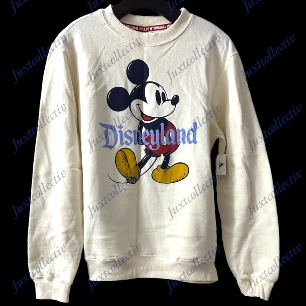 NWT Disneyland Mickey Mouse Vintage Cream Sweater
